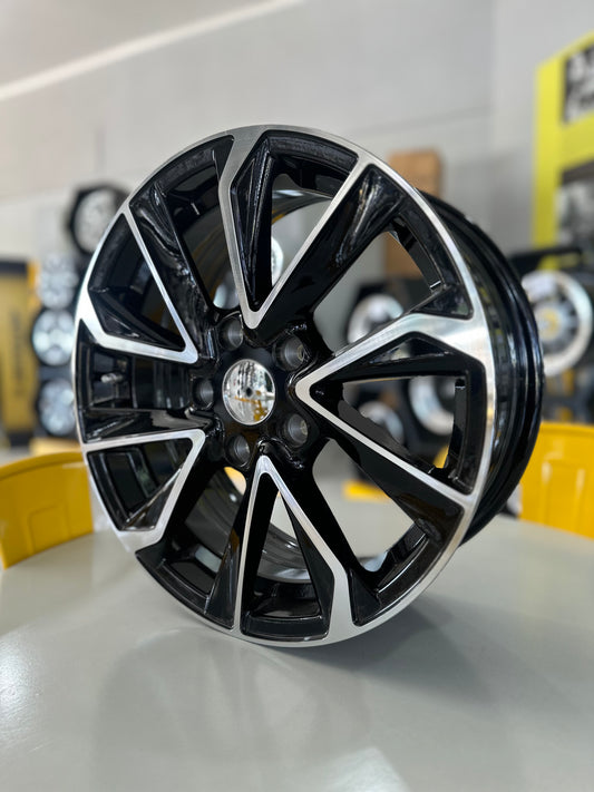 16" TOYOTA/SUZUKI 5X114 BLACK/SILVER