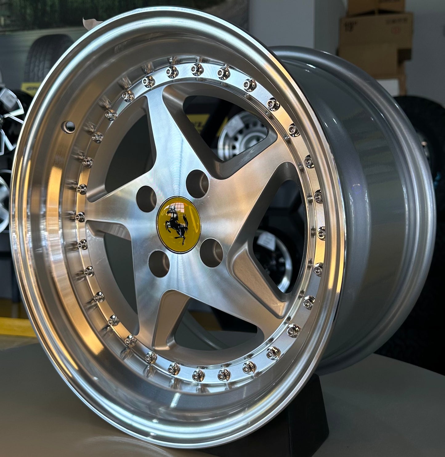 15" FERRARI 4X100 SILVER
