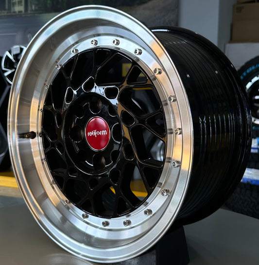 15" ROTIFORM 4X100/114 BLACK