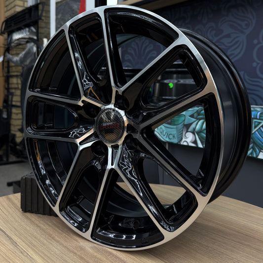 15" ALINE 4X100 SILVER/BLACK