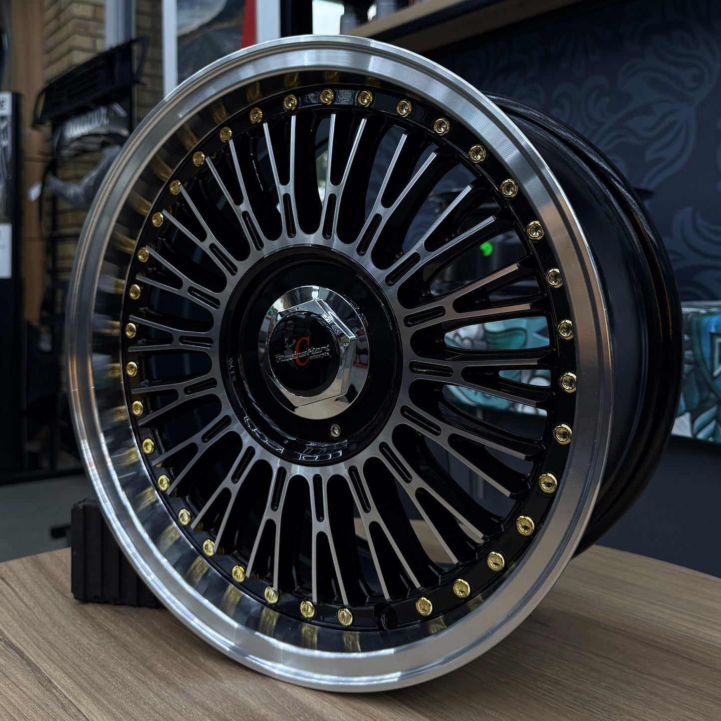 15" RACINGHEART 4X100/108 SILVER/BLACK