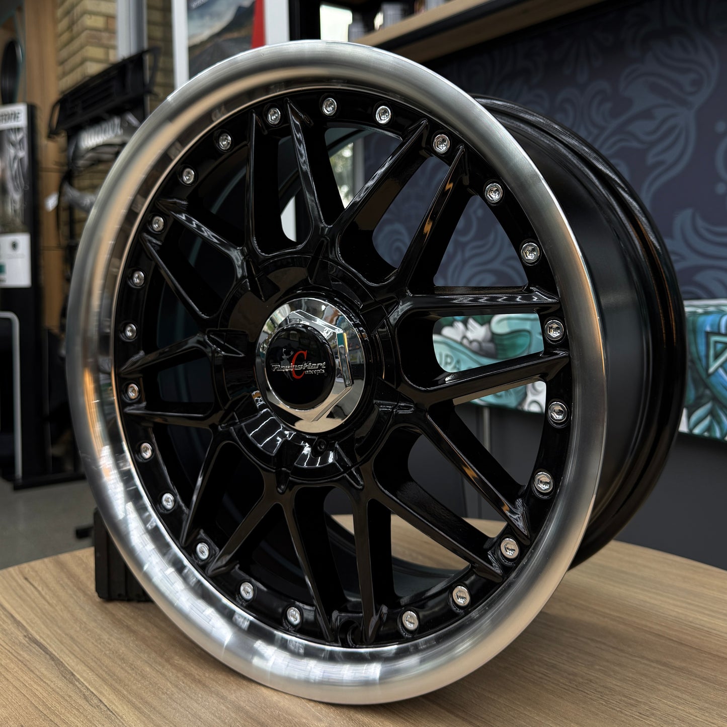 15" RACINGHEART 4X100/108 BLACK