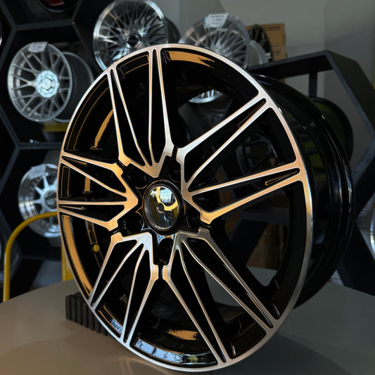 15" DUBLIN 5X114 BLACK/SILVER