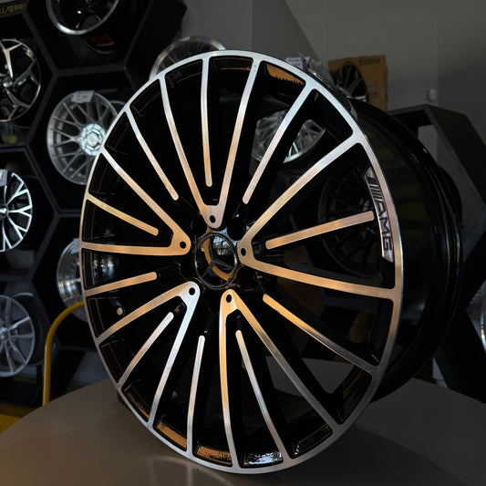 19" MERC 5X112 BLACK/SILVER