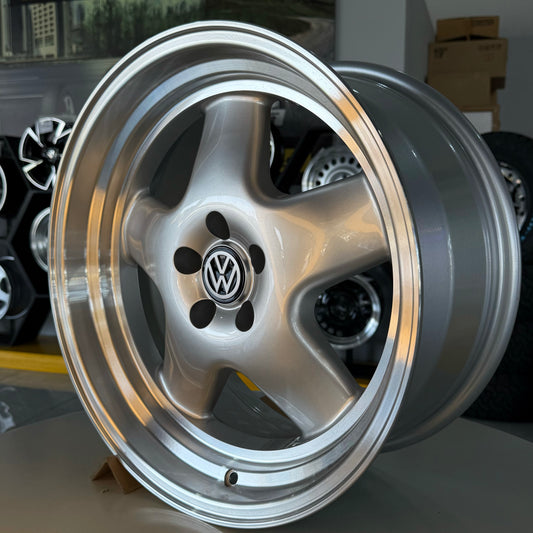 17" VR6 5X100 SILVER