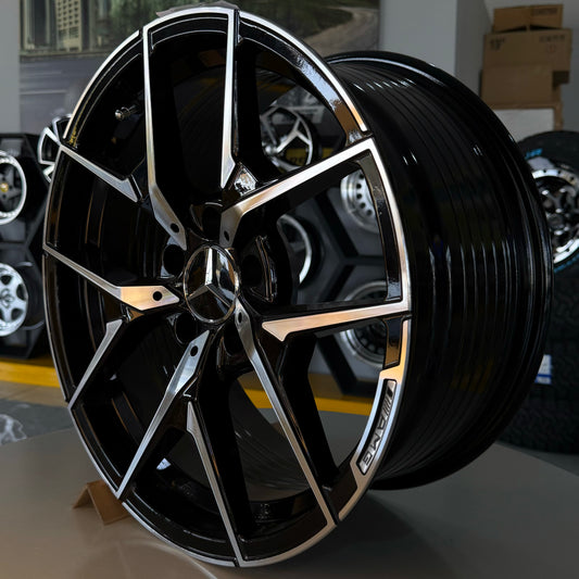 17" MERCEDES 5X112 BLACK/SILVER