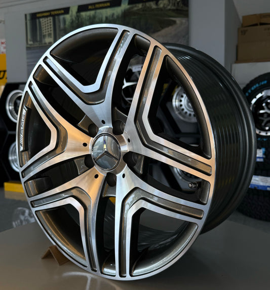 17" MERCEDES 5X112 GUNMETAL/SILVER