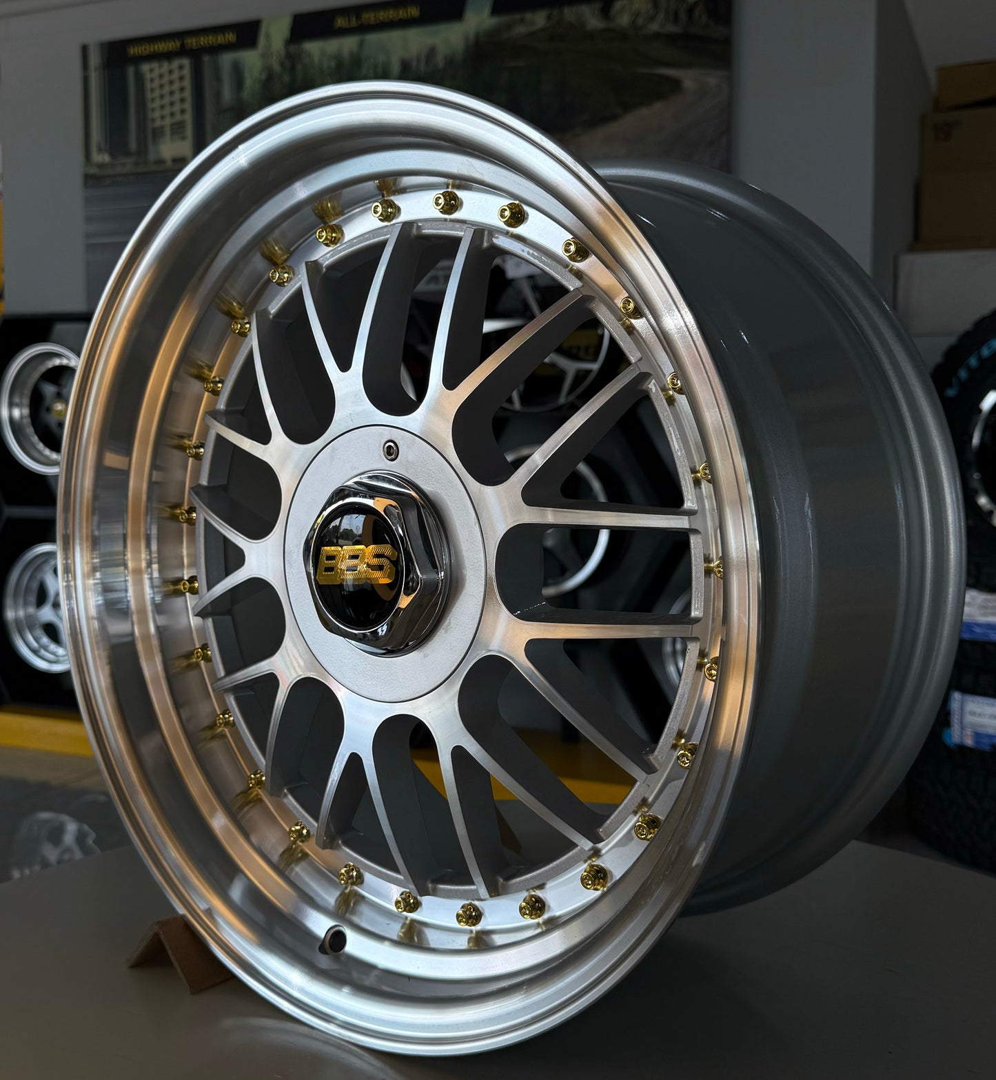 17" BBS 4X100/5X100 SILVER