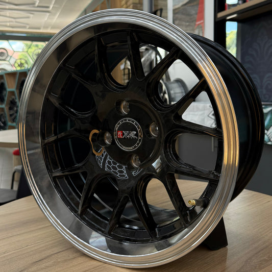 15" XXR 4X100 BLACK