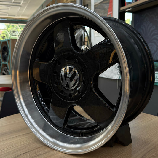 15" VW 4X100/108 BLACK