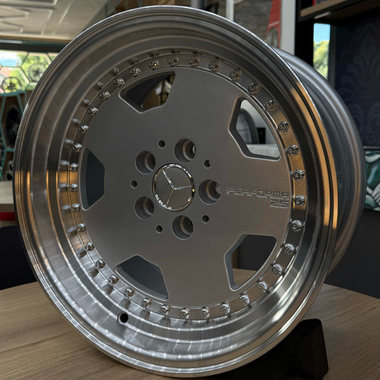 15" MONO 5X100 SILVER