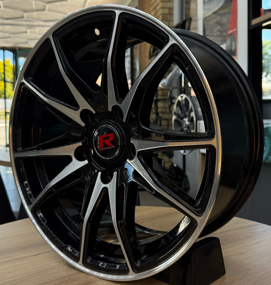 16" GANGR 5X114 BLACK/SILVER