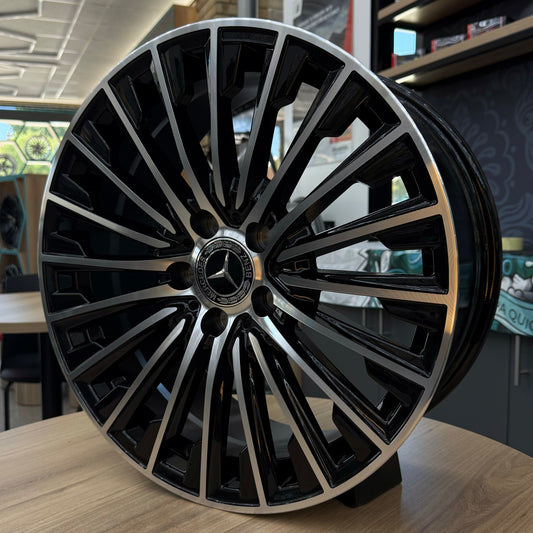 18" MERCEDES 5X112 BLACK/SILVER